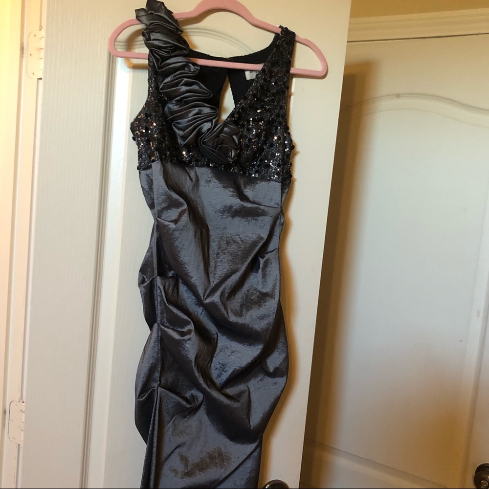 Gorgeous gray cocktail dress